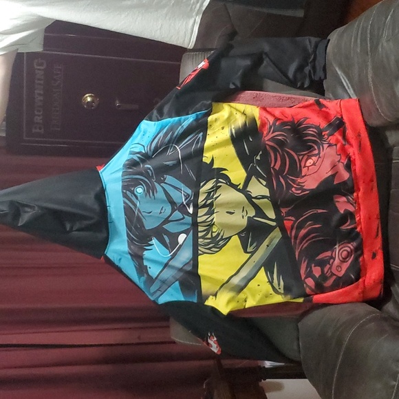 Persona Series Protagonist Character Zip-Up Hoodie 5XL Unisex Big & Tall - Picture 2 of 6